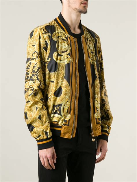 men jacket versace|versace bomber jackets for men.